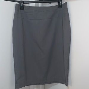 Grey Pencil Skirt